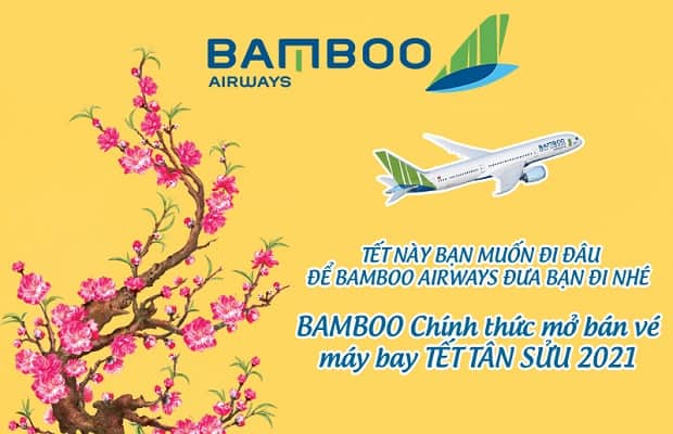 Khi nào Bamboo mở bán vé máy bay Tết