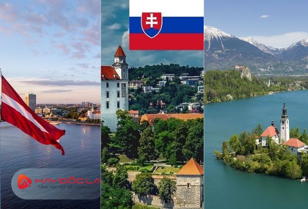 Latvia, Slovakia, Slovenia thuộc về hạng 8