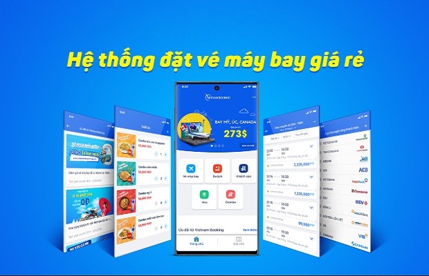 ứng dụng book vé máy bay vietnam booking