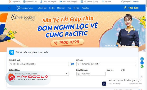 web săn vé máy bay giá rẻ - vietnam booking