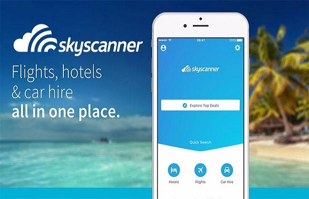 App đặt vé máy bay giá rẻ Skyscanner