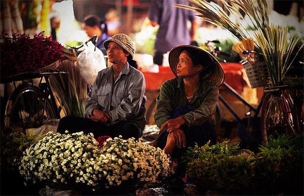 Chợ hoa tết 2021 Hà Nội đẹp Nghi Tàm