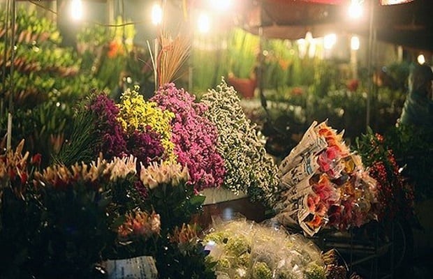 Chợ hoa tết 2021 Hà Nội - Chợ hoa Quảng Bá