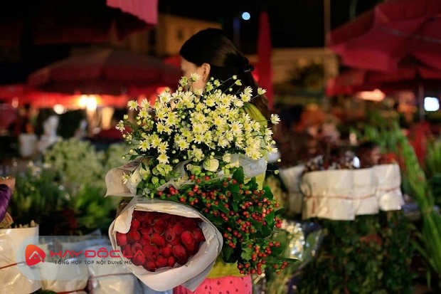 Chợ hoa tết 2024 Hà Nội - chợ hoa đêm Mai Dịch