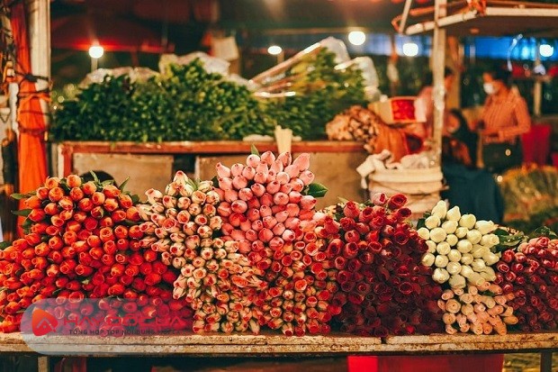 Chợ hoa tết 2024 Hà Nội - chợ hoa Tứ Liên