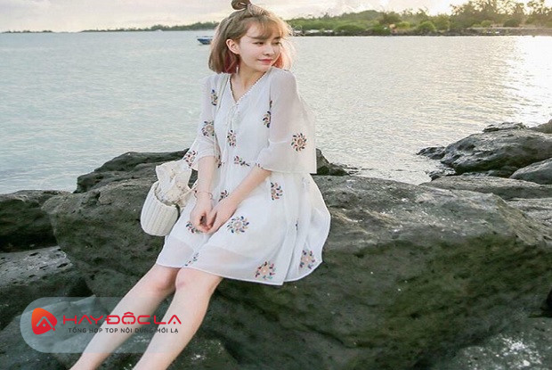 trang phục du lịch Phú Quốc - đầm babydoll