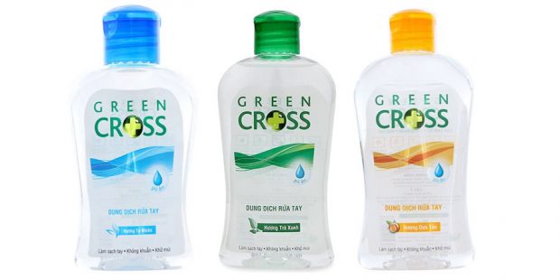 các loại nước rửa tay khô Green Cross