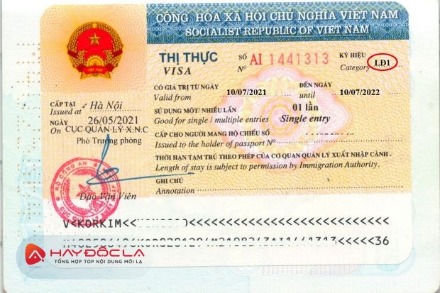 Các loại visa Việt Nam - Visa lao động