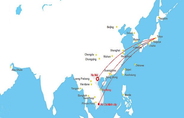 vé máy bay từ Nhật về Việt Nam mới nhất