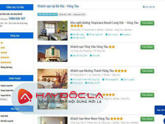 Vietnam Booking - các trang web bán phòng khách sạn