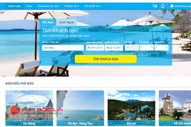 Mytour.vn - các trang web bán phòng khách sạn