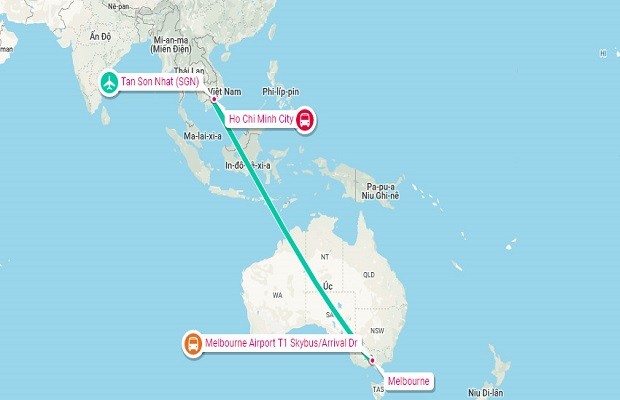 vé máy bay từ Úc về Việt Nam tháng 10