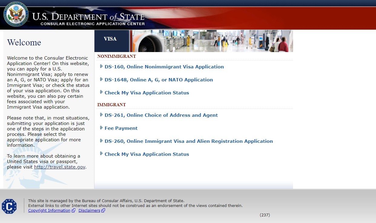 kiểm tra tình trang visa Mỹ-kiểm tra online qua website