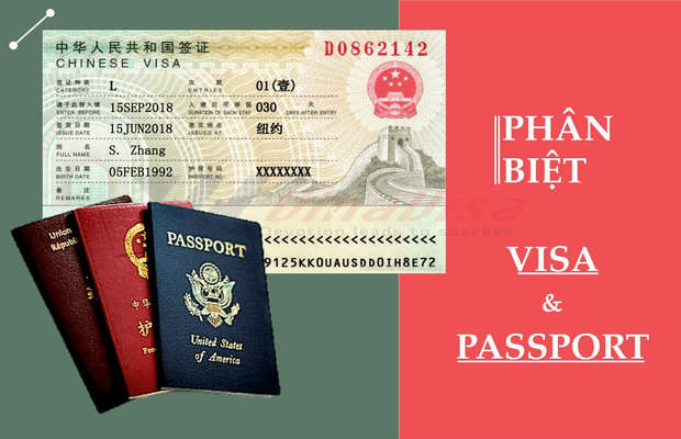 Hộ chiếu và visa khác nhau như thế nào? điểm khác nhau