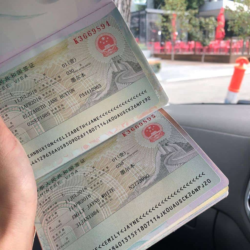 làm hộ chiếu Trung Quốc mất bao nhiêu tiền-các loại visa Trung Quốc