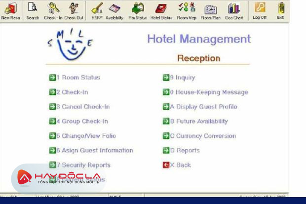 Smile PMS - phần mềm quản lý đặt phòng khách sạn