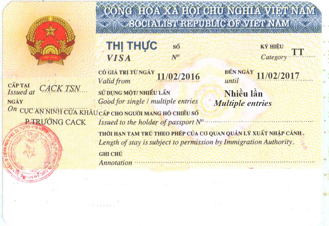 Visa thăm thân Việt Nam - Hồ sơ xin visa