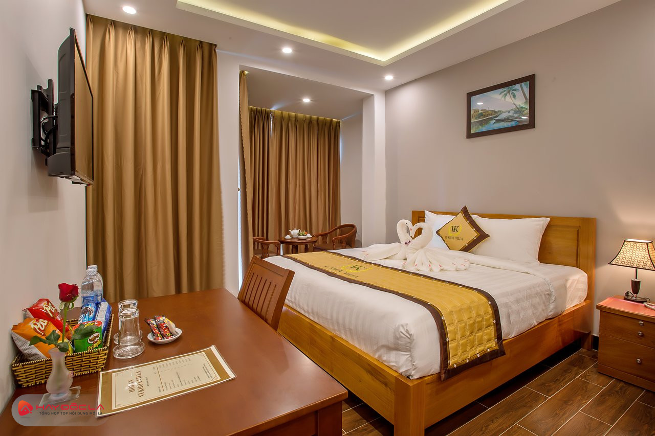 Khách sạn Hội An giá rẻ- khách sạn Hoi An Vi Khoa Villa phòng ngủ sạch sẽ không gian thoáng mát
