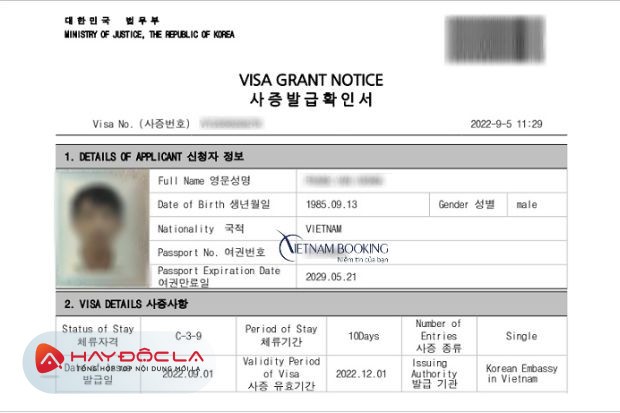 dịch vụ visa hàn quốc tại tp hcm - Hồ sơ nhân thân