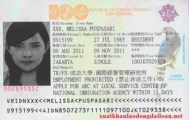 Gia hạn Visa Đài Loan tại Hà Nội - Dịch vụ tư vấn Visa Đất Việt Tour
