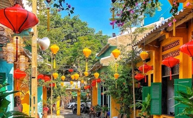 quán cafe trang trí Tết đẹp ở Đà Nẵng mang không khí ngày xuân