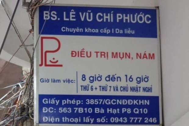 Phòng khám da liễu TPHCM - Lê Vũ Chí Phước