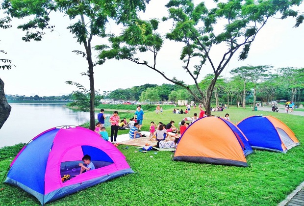 địa điểm du lịch gần Hà Nội trong 1 ngày có thể cắm trại
