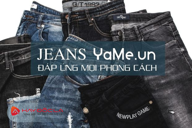 shop bán quần jeans nam đẹp - YAME
