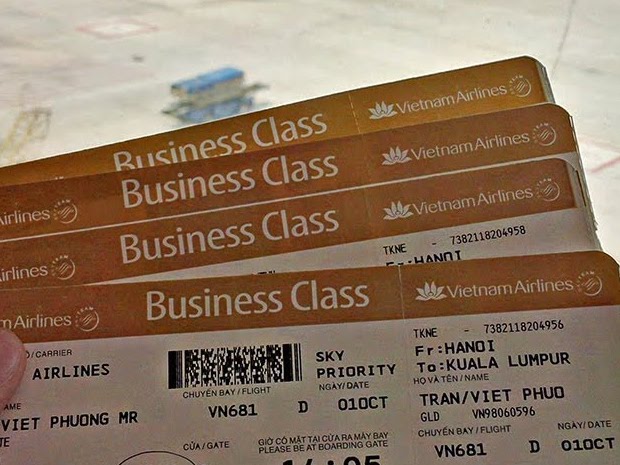 Hạng vé của Vietnam Airlines - Hạng vé thương gia