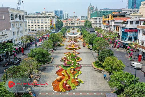 Dạo đường hoa Nguyễn Huệ