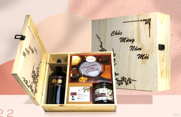 dịch vụ gói quà tặng tết tphcm the wine box