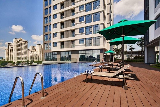 khách sạn quận 7 có hồ bơi - Oakwood Residence Saigon