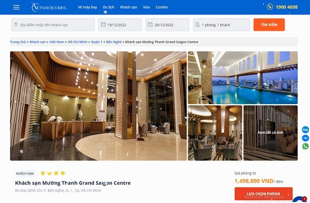 Mường Thanh Sài Gòn Centre Hotel - vietnam booking