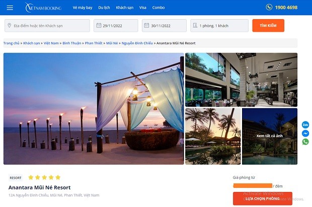 Anantara Mui Ne Resort - Vietnam Booking