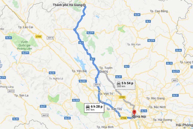 Du lịch Hà Giang bằng xe khách - Tuyến 1