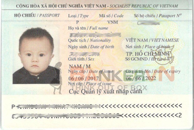 Giá vé trẻ em Vietjet - Hộ chiếu
