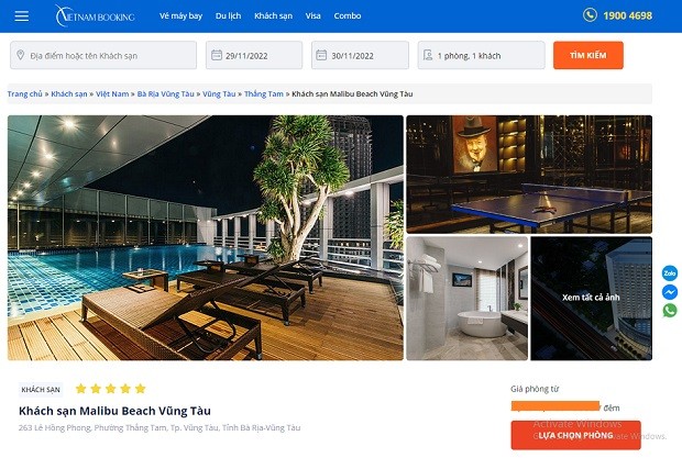 Malibu Beach Vũng Tàu - vietnam booking