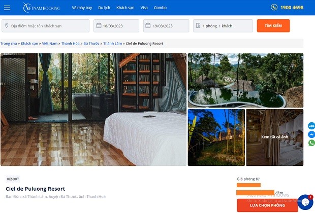 Ciel de Puluong Resort - Vietnam Booking