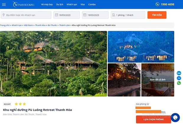 khu nghỉ dưỡng Pù Luông Retreat Thanh Hóa - Vietnam Booking