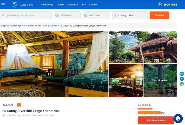 Pu Luong Riverside Lodge - Vietnam Booking