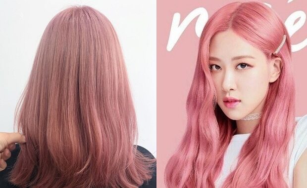 màu tóc hồng phấn - màu tóc đẹp