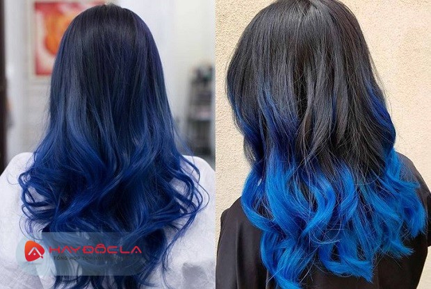 10 kiểu tóc xanh khói - xanh khói ombre