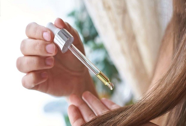 kết hợp serum giúp tóc ống mượt