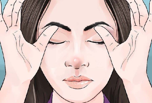 nhăn khỏe mắt -  kéo dãn cơ vùng khóe mắt