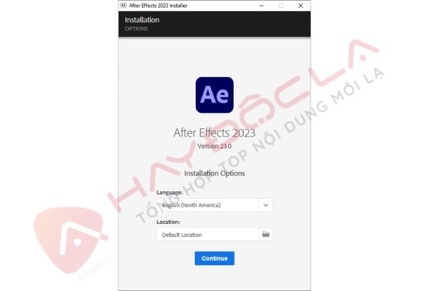 Hướng dẫn cài đặt Adobe After Effects 2023 Full