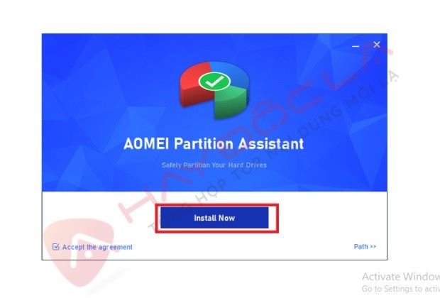 Hướng dẫn cài đặt Aomei Partition Assistant Pro