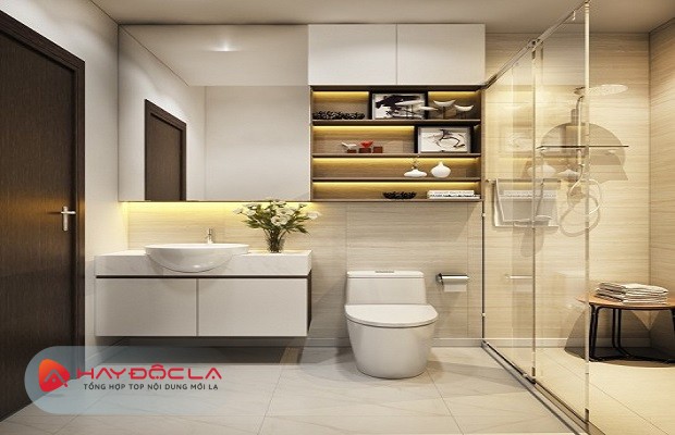 mẫu nhà 2 tầng 10x8m - Phòng vệ sinh cùng phòng tắm của ngôi nhà.