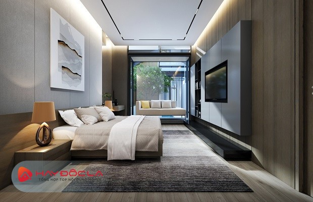 mẫu nhà 2 tầng 10x8m - Thiết kế phòng ngủ kiểu 2 tinh tế.