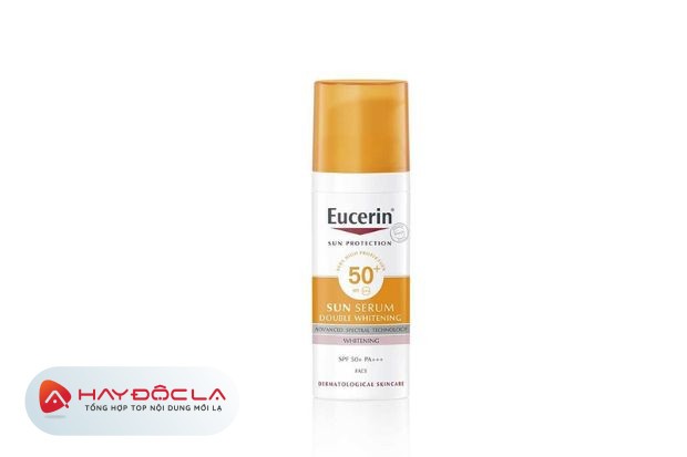  Eucerin Double Serum SPF50 - kem chống nắng cho da khô