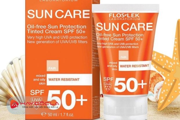 Floslek Anti-Spot Cream - Gel SPF 50 - kem chống nắng cho da khô